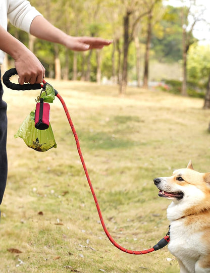 Dog Poop Bag Holder with Used Bag Carrier(Black)