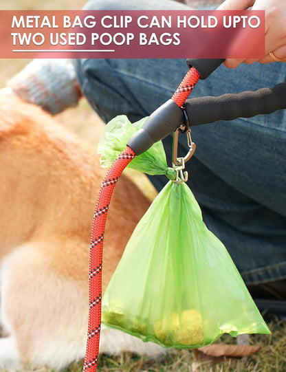 Dog Poop Bag Holder with Used Bag Carrier(Black)