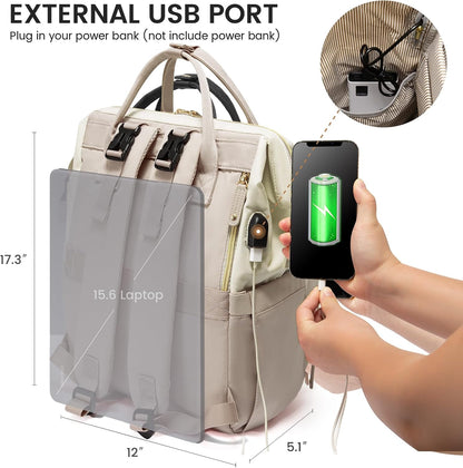 Diaper Bag Backpack, Baby Bag with Changing Station, Large Diaper Backpack for Mom Dads, Waterproof Mommy Bag for Boy and Girl, Travel Essential Baby Shower, Black-Beige
