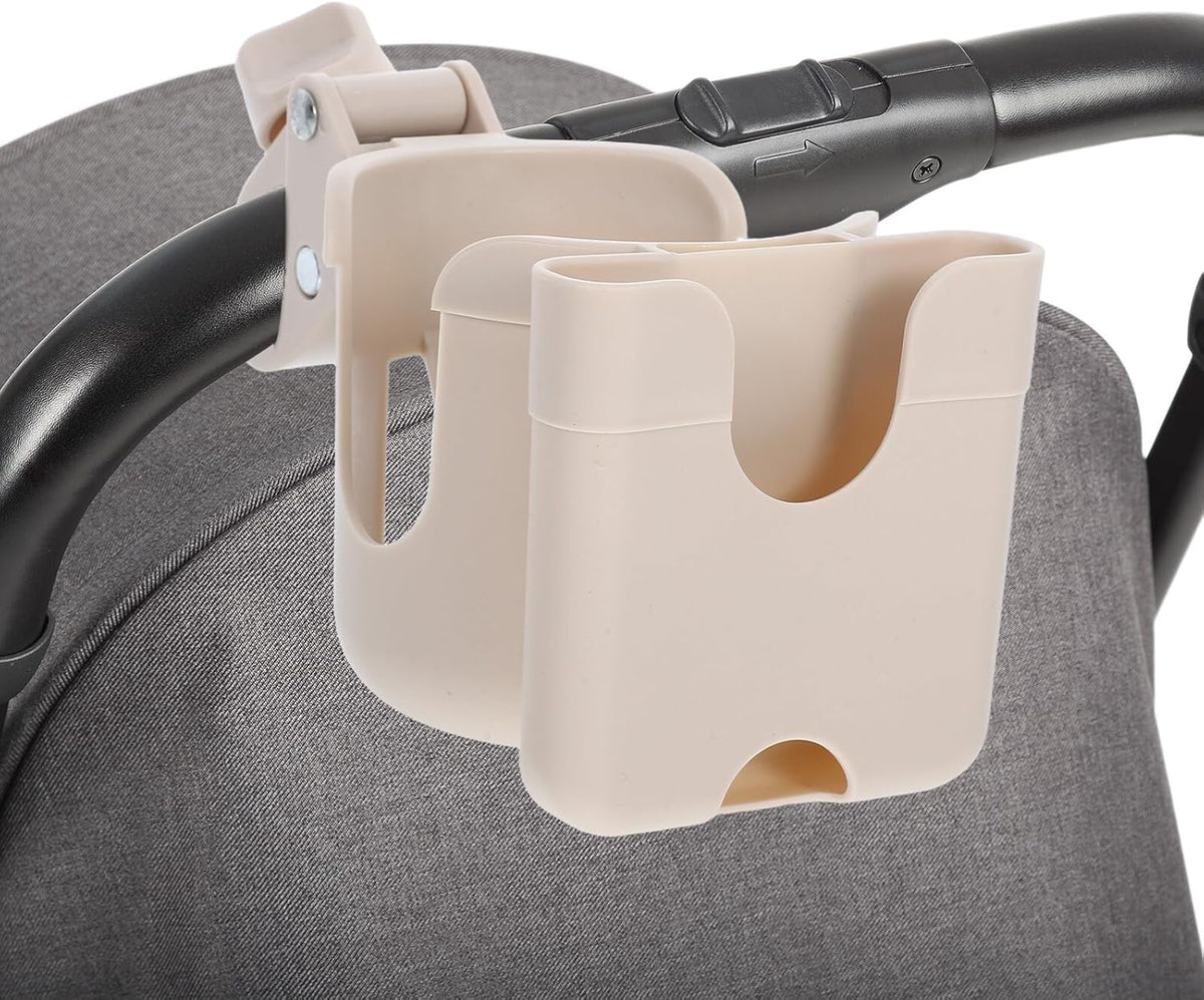 Stroller Cup Holder with Phone Holder, Bottle Organizer Rack