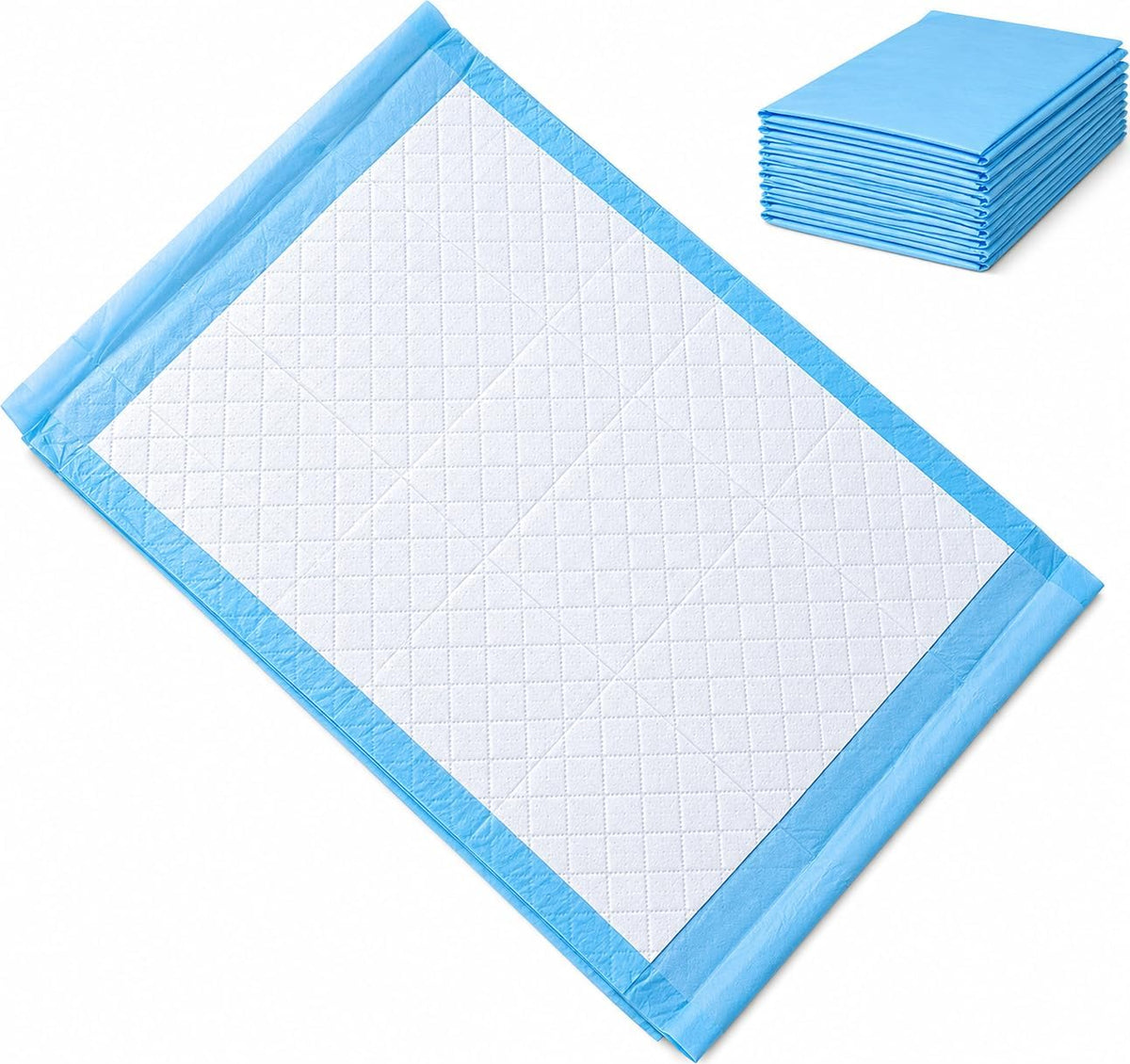 Disposable Underpads 17x24 in Absorbent Incontinence Pee Pads 25 Pk