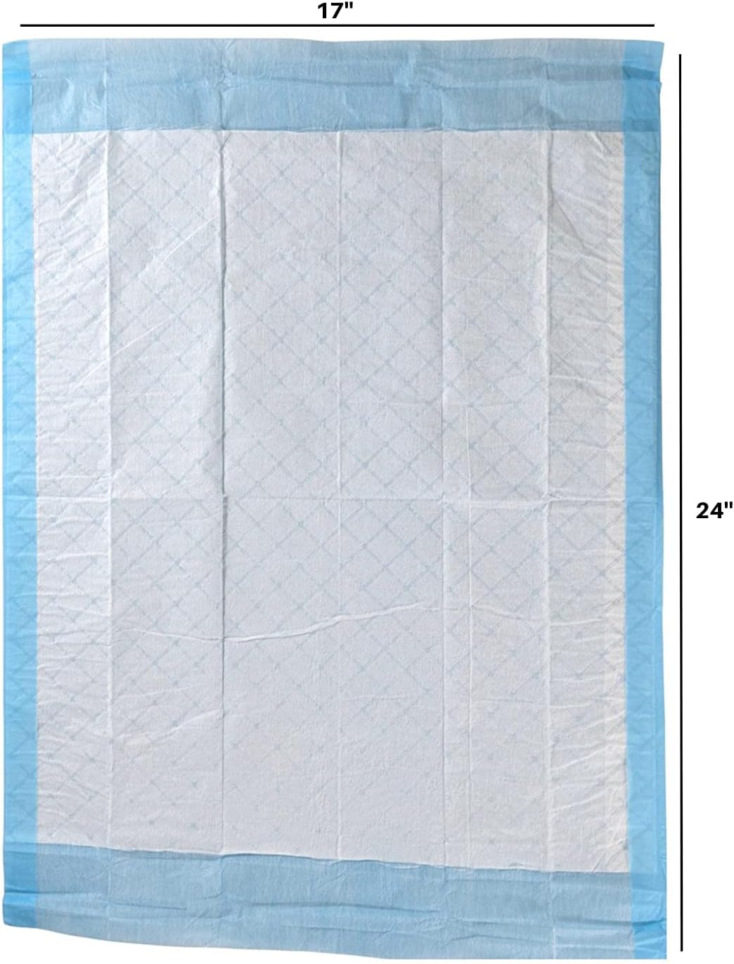Disposable Underpads 17x24 in Absorbent Incontinence Pee Pads 25 Pk