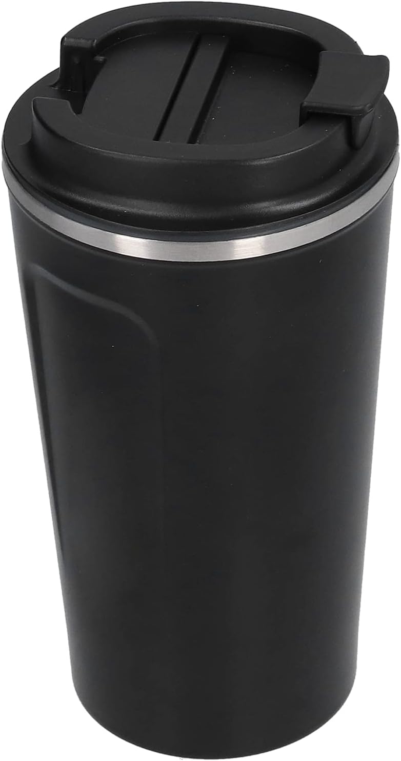 510ml Coffee Mug, Double Wall Stainless Steel Travel Cup with Spill Proof Flip Lid, for Car Office Camping Hiking Outdoor Activities