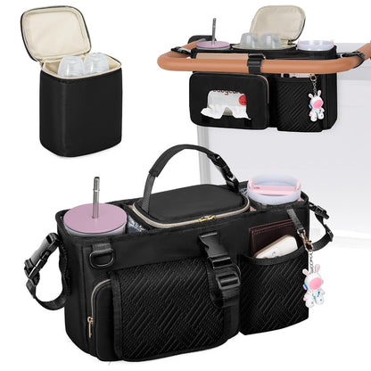 Parent Console Stroller Organizer, Wagon Stroller Caddy Organizer