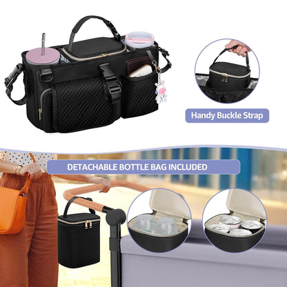 Parent Console Stroller Organizer, Wagon Stroller Caddy Organizer