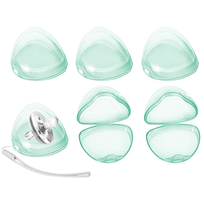 Pacifier Case, BPA Free Pacifier Holder Case with Lanyard for Diaper Bag,Pacifier Container Box for Baby Binky Nipple Travel,Essential Pacifier Accessories,Easy to Clean, Mix Color