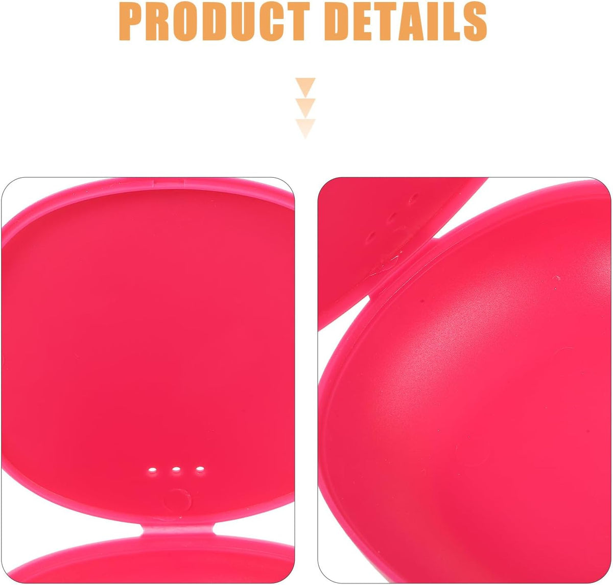 Reusable Storage Box 2pcs Pink Silicone Organizer Container Convenient Case for Women’s Travel and Daily Feminine Care