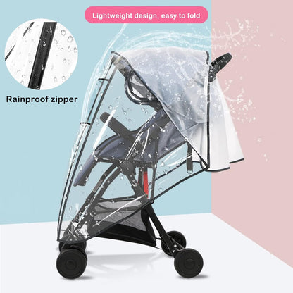 Stroller Rain Wind Cover Umbrella Accessory Windproof Waterproof Universal