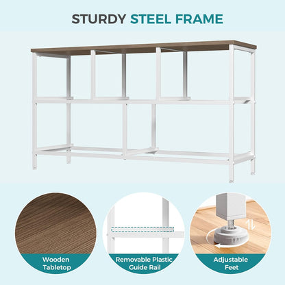 5 Drawer Dresser for Bedroom, Storage Organizer for Closet, Khaki