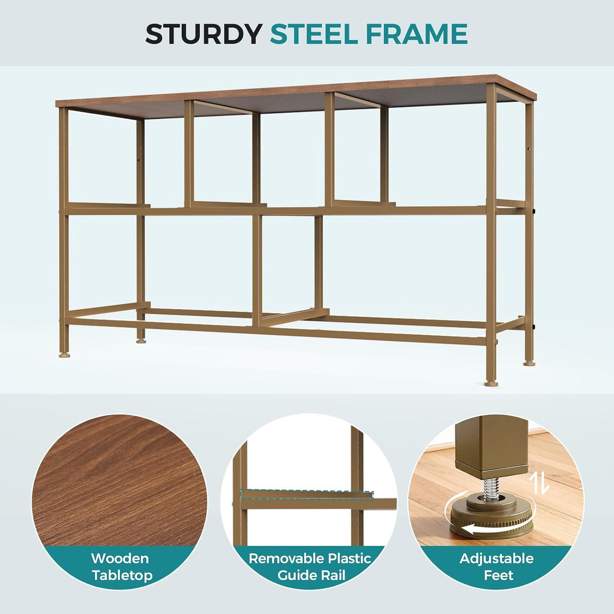 5 Drawer Dresser for Bedroom, Storage Organizer for Closet, Khaki