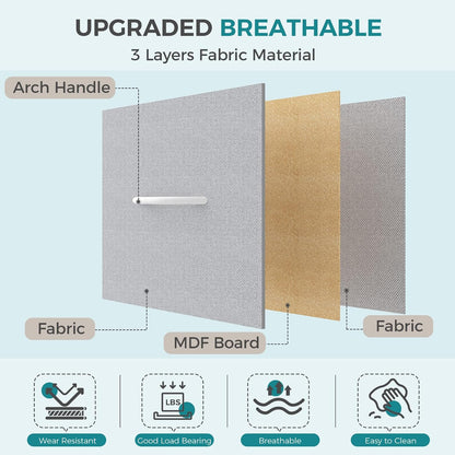 5 Drawer Dresser for Bedroom, Storage Organizer for Closet, Khaki