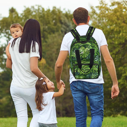 Colourful Leaves Diaper Bag Backpack for Travel, Waterproof Diaper Bag with Insulated Bottle Pockets & USB Port, Large Capacity Baby Bag for Moms & Dads