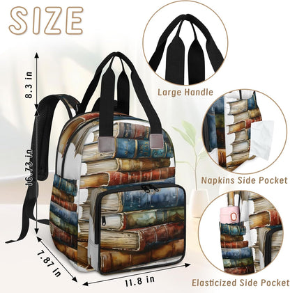 Colourful Leaves Diaper Bag Backpack for Travel, Waterproof Diaper Bag with Insulated Bottle Pockets & USB Port, Large Capacity Baby Bag for Moms & Dads