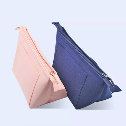 Felt Purse Organizer Insert Tote Organizers for Longchamp Divider Pocket & Zipper Inner Bag Liner fit Large, Navy Blue