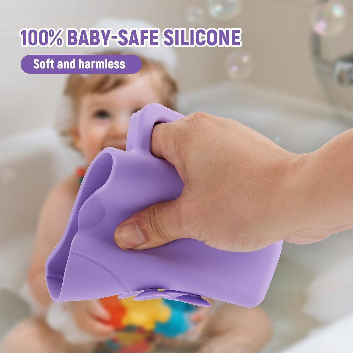 Baby Bath Rinse Cup with Suction Base