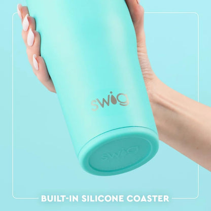 30oz Leakproof To-Go Tumbler with Handle, Sage Mist | Leakproof Lid - Triple Insulated Stainless Steel - Handle & Straw Included - Cup Holder Friendly - Dishwasher Safe