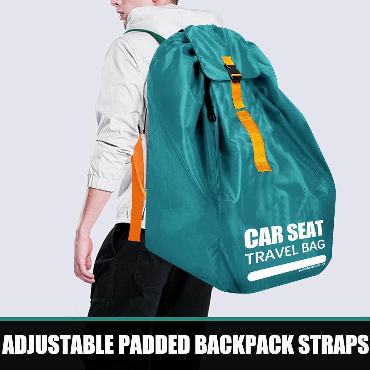 Car Seat Travel Bag for Airplane, Padded Strap Car Seat Bags for Air Travel