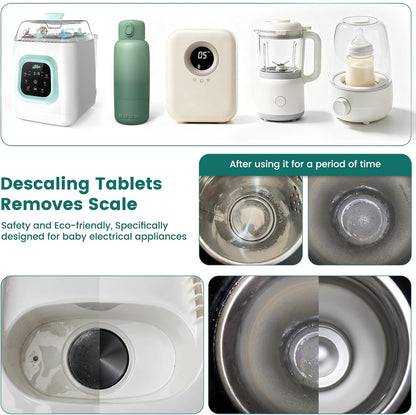 Tiny Marvels Powerful Descaling Tablets for Baby Bottle Washer