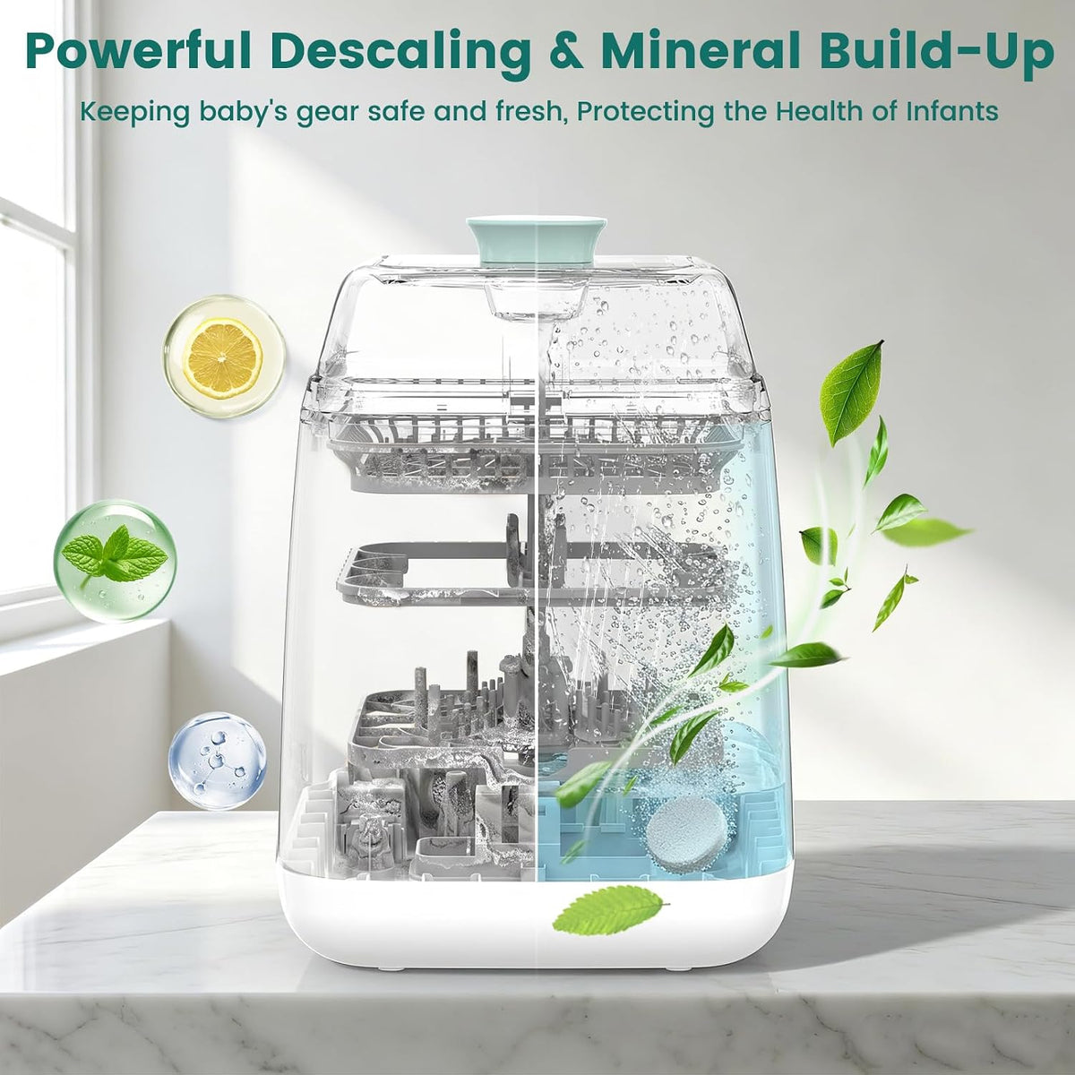 Tiny Marvels Powerful Descaling Tablets for Baby Bottle Washer
