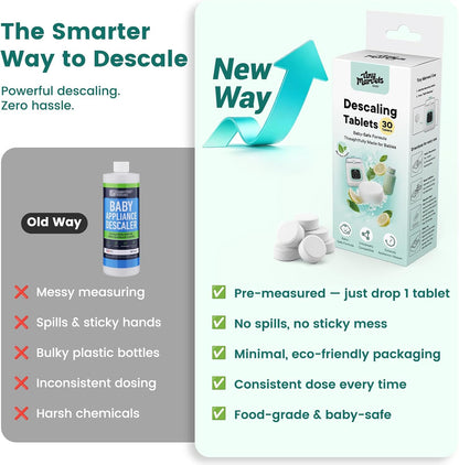 Tiny Marvels Powerful Descaling Tablets for Baby Bottle Washer