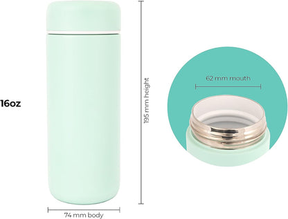 Vessel Ceramic Lined Travel Tumbler w/Splash Guard and Leak-Proof Lid (12oz, Sun Yellow)