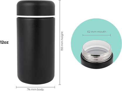 Vessel Ceramic Lined Travel Tumbler w/Splash Guard and Leak-Proof Lid (12oz, Sun Yellow)