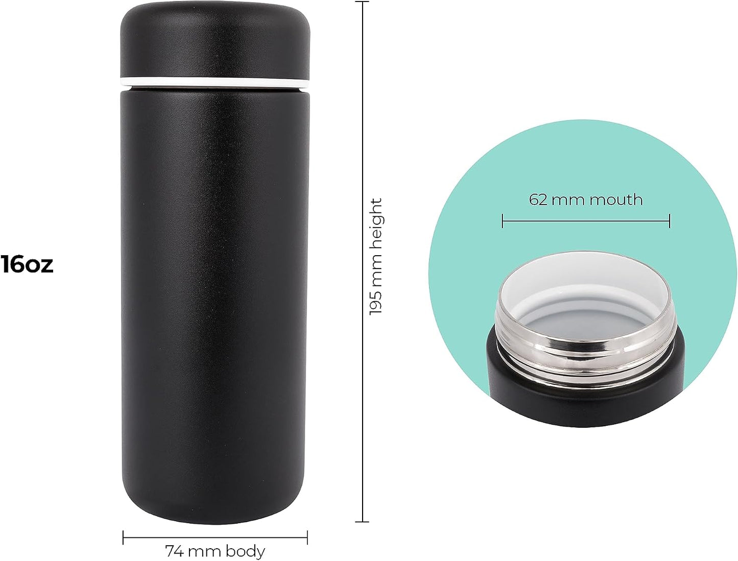 Vessel Ceramic Lined Travel Tumbler w/Splash Guard and Leak-Proof Lid (12oz, Sun Yellow)