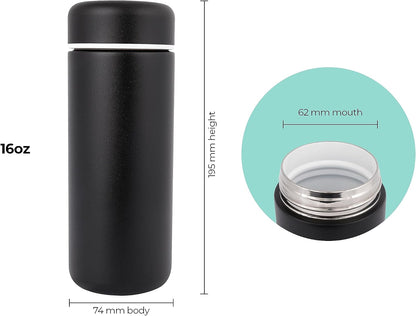 Vessel Ceramic Lined Travel Tumbler w/Splash Guard and Leak-Proof Lid (12oz, Sun Yellow)