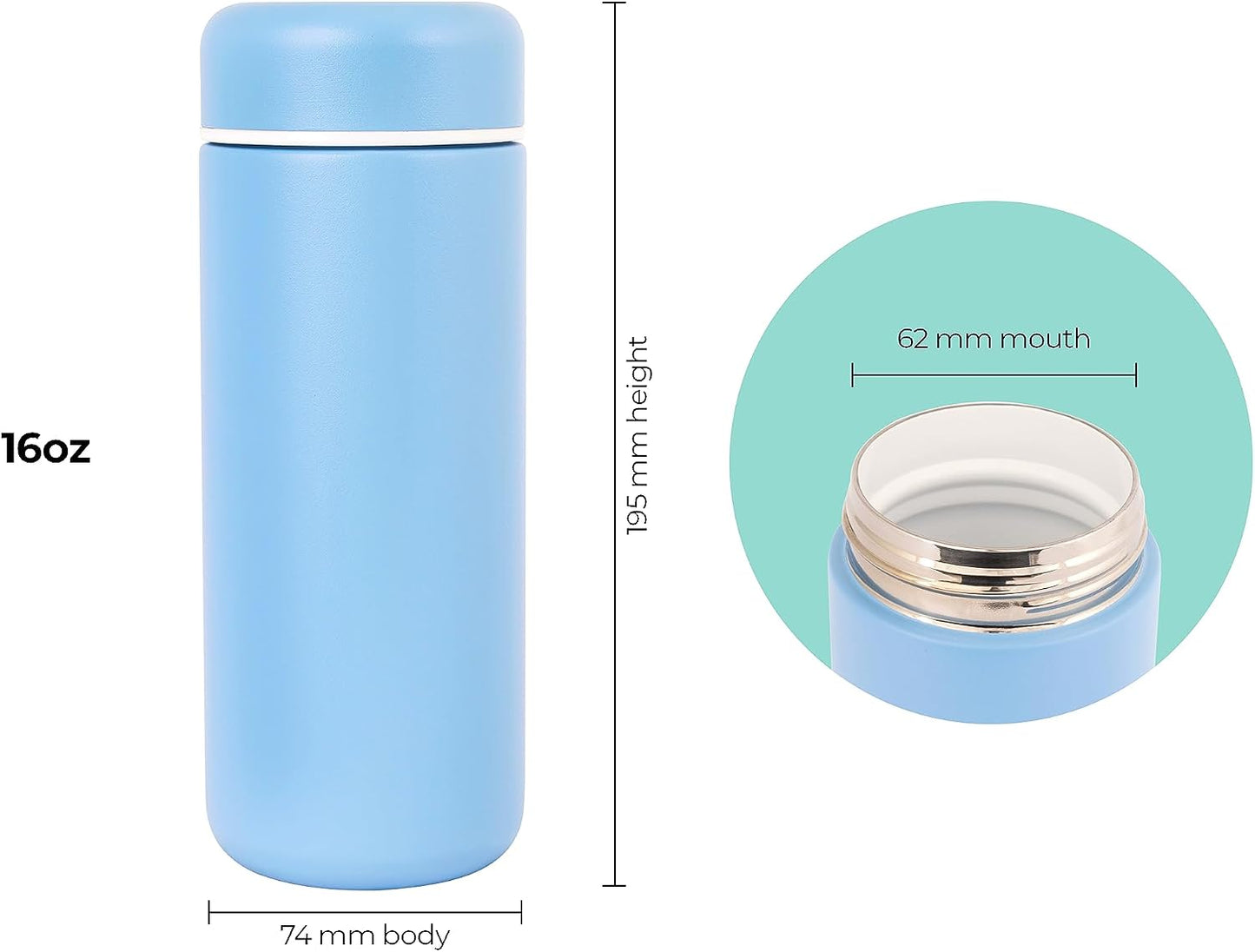 Vessel Ceramic Lined Travel Tumbler w/Splash Guard and Leak-Proof Lid (12oz, Sun Yellow)