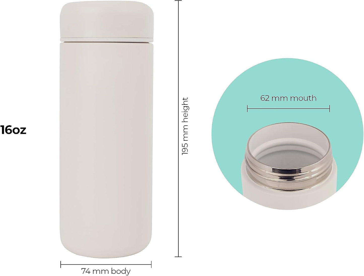 Vessel Ceramic Lined Travel Tumbler w/Splash Guard and Leak-Proof Lid (12oz, Sun Yellow)