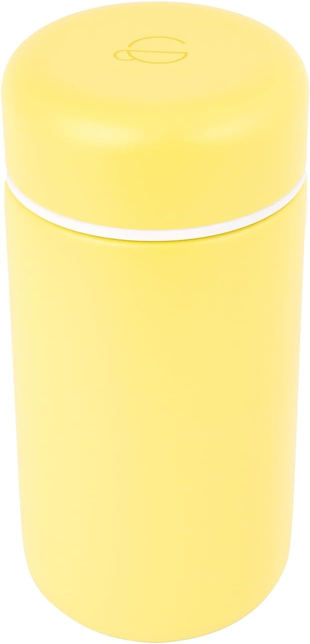 Vessel Ceramic Lined Travel Tumbler w/Splash Guard and Leak-Proof Lid (12oz, Sun Yellow)