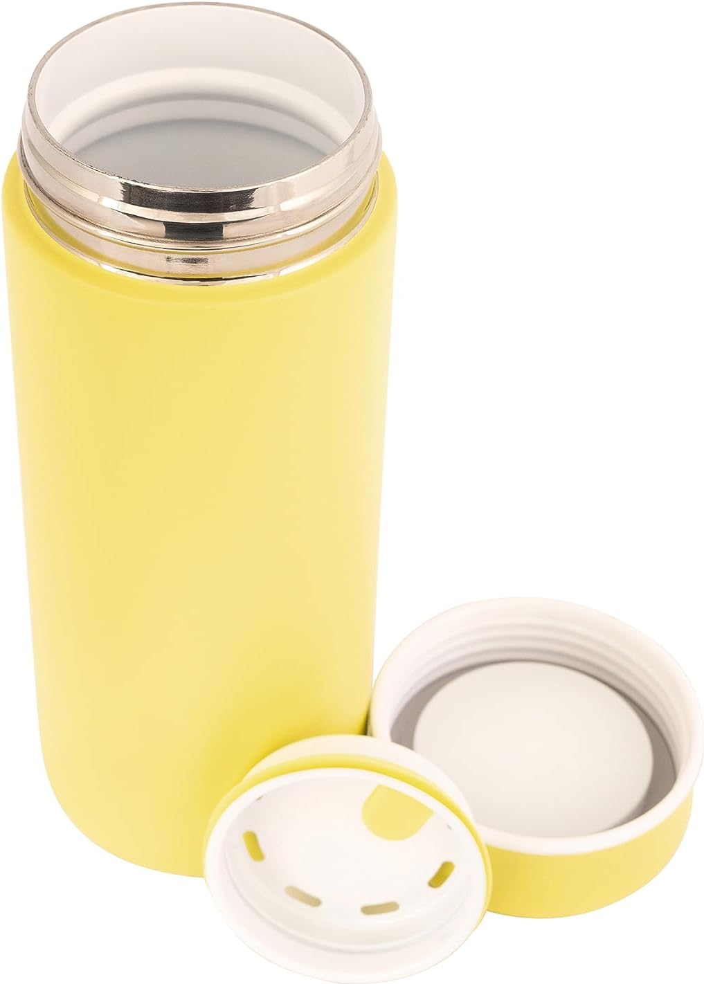Vessel Ceramic Lined Travel Tumbler w/Splash Guard and Leak-Proof Lid (12oz, Sun Yellow)