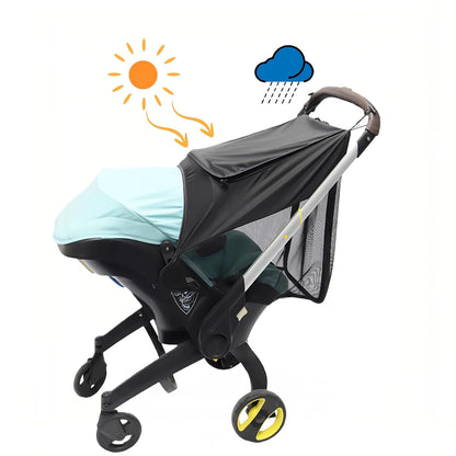 Sunshade Extension - Fits Doona Car Seat & Stroller, Easy Install Summer Baby Accessory | Compatible with Carseat | Car Seat Cover Attachment for Sun Protection