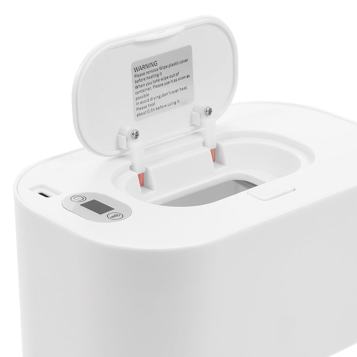 Portable USB Baby Wipe Warmer with Adjustable 104-140 F Temperature Display Compact Heating Box for Comfortable Diaper Changes at Home and Outdoors