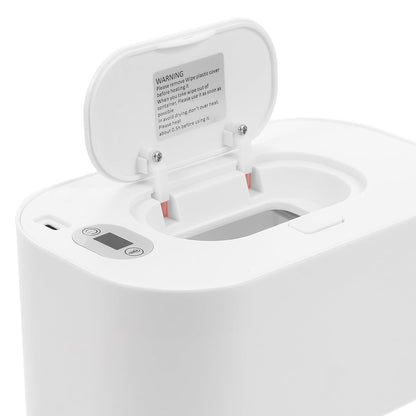 Portable USB Baby Wipe Warmer with Adjustable 104-140 F Temperature Display Compact Heating Box for Comfortable Diaper Changes at Home and Outdoors