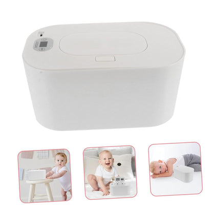 Portable USB Baby Wipe Warmer with Adjustable 104-140 F Temperature Display Compact Heating Box for Comfortable Diaper Changes at Home and Outdoors