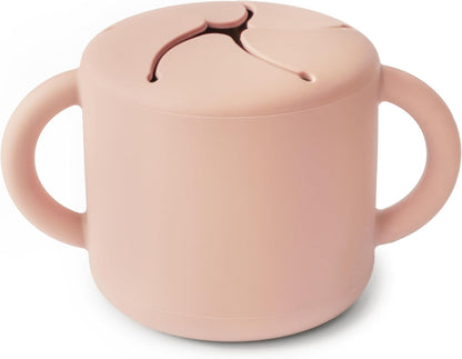Silicone Snack Cup | Spill Proof Food Container (Whales)