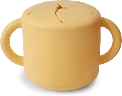 Silicone Snack Cup | Spill Proof Food Container (Whales)