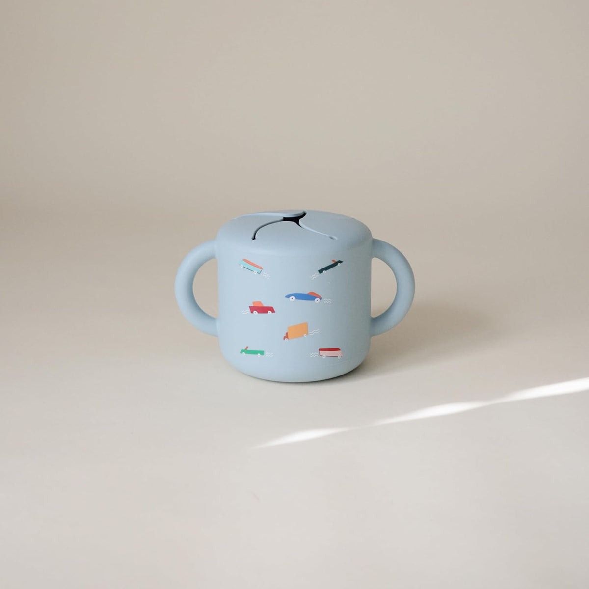 Silicone Snack Cup | Spill Proof Food Container (Whales)