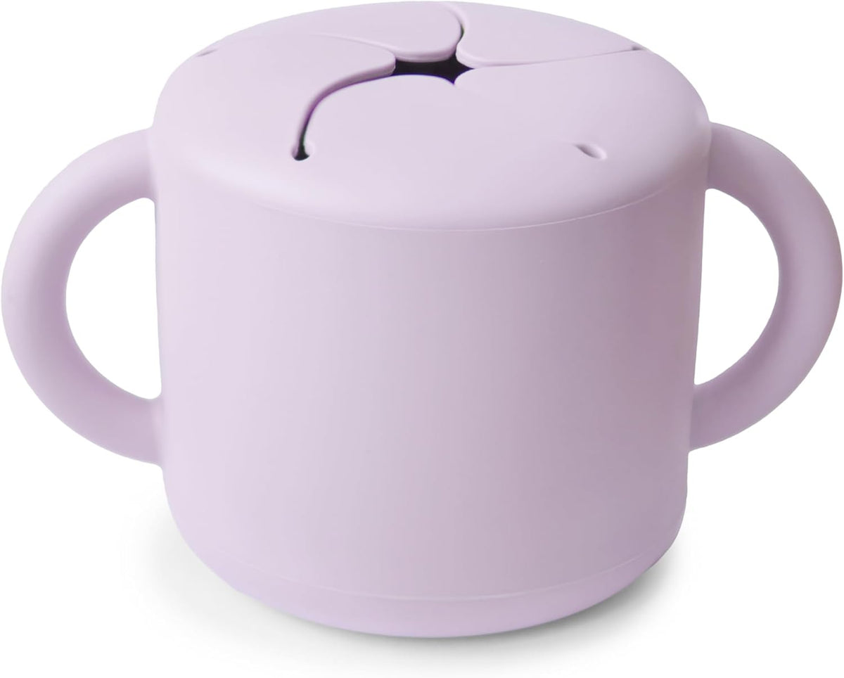 Silicone Snack Cup | Spill Proof Food Container (Whales)