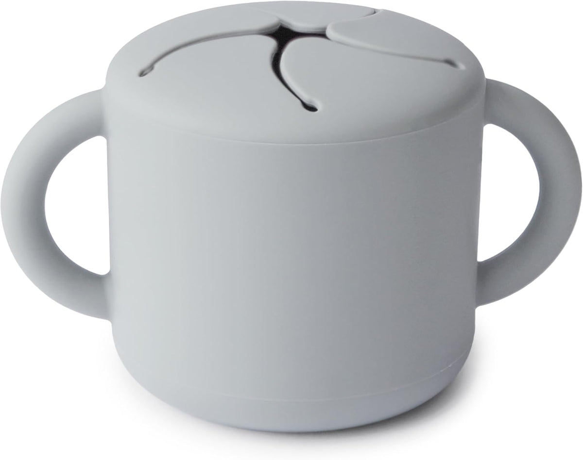 Silicone Snack Cup | Spill Proof Food Container (Whales)