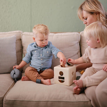 Silicone Snack Cup | Spill Proof Food Container (Whales)