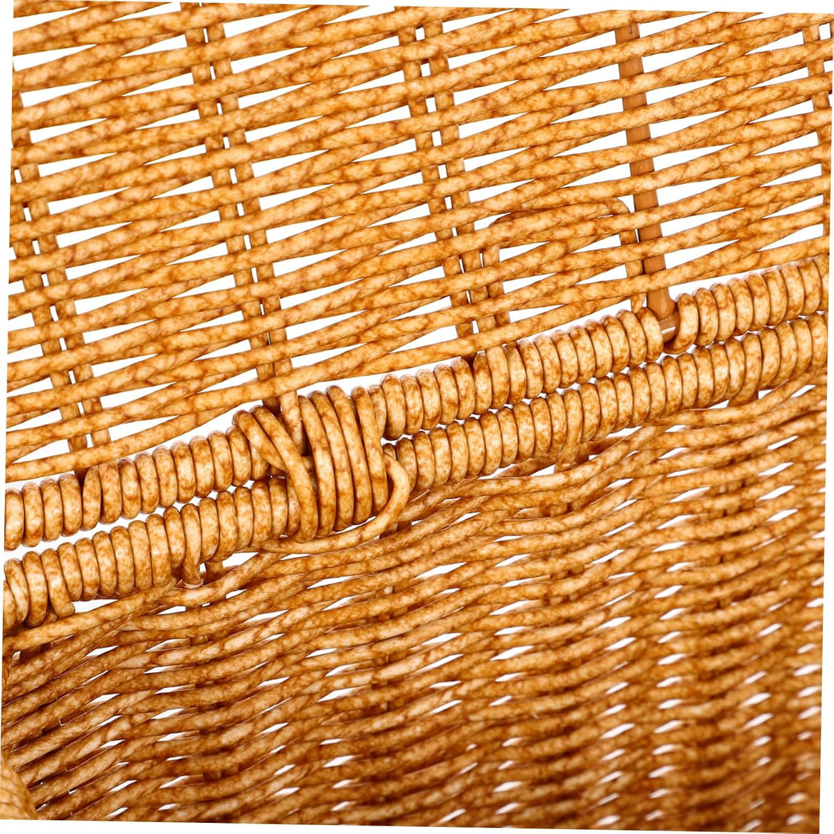 Portable Basket with Lid, Plastic Rectangular Organizer for Small Items