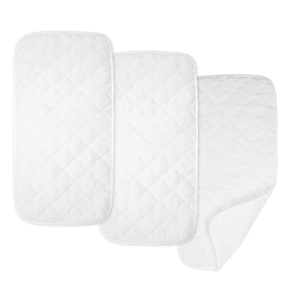 Ultra Soft Quilted Waterproof Changing Table Pad Liners, 11.5" x 23" 3Count