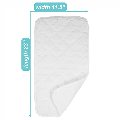 Ultra Soft Quilted Waterproof Changing Table Pad Liners, 11.5" x 23" 3Count