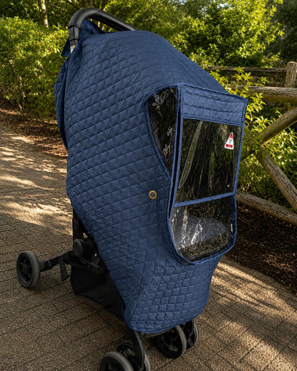 Blue Winter Stroller Weather Shield Universal,Baby Stroller Rain Cover Waterproof,Travel Strollers Raincoat,Pushchairs Accessories,for Colder Weather,Protect from Snow Wind Sun Dust