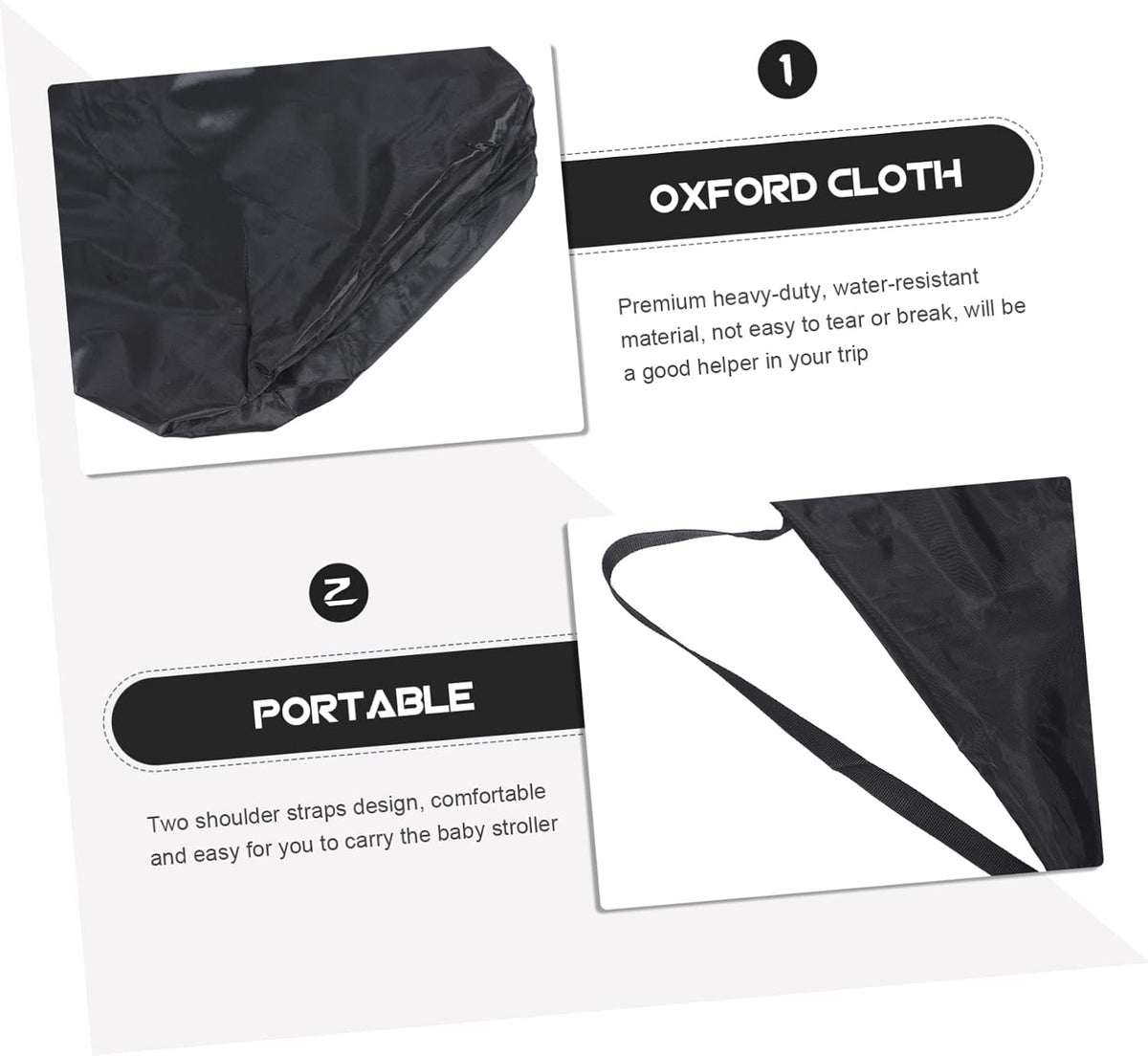 Stroller Storage Bag for Airplane Gate Check Travel Stroller Cover with Scratch Protection Lightweight Durable for Easy Use and Damage Prevention