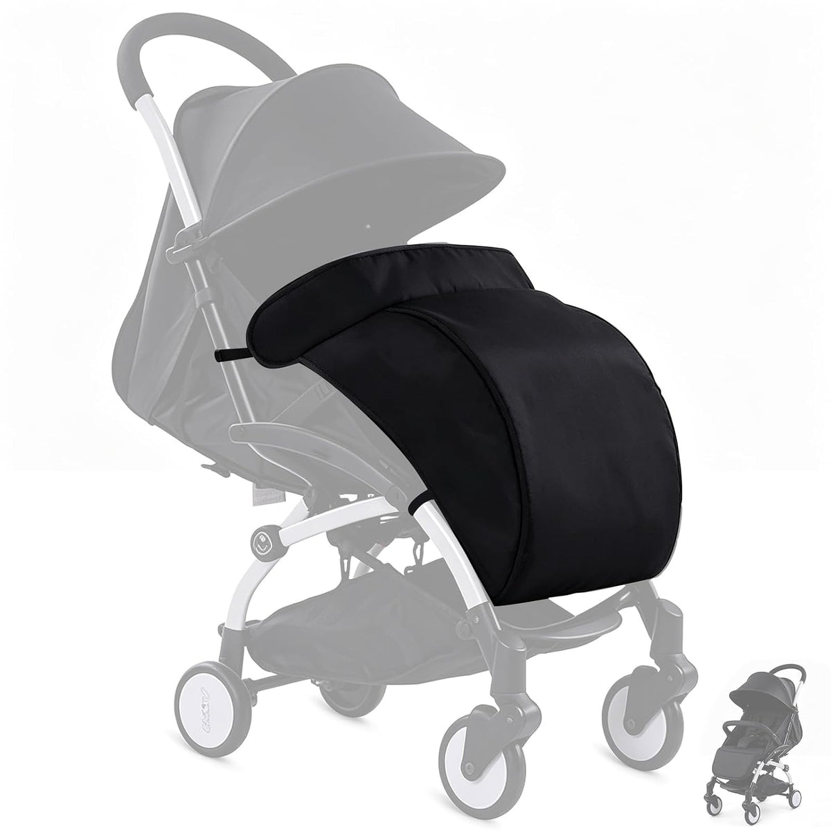 Stroller Leg Shade, Stroller Sun Shade Universal Sunlight Protection, Black