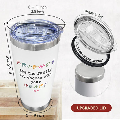 Friendship Gifts for Women Friends, 20 oz Stainless Steel Tumbler, Birthday, Christmas, Friendship Day Gifts for Friend, Bestie, BFF, Coworker, Woman, Female