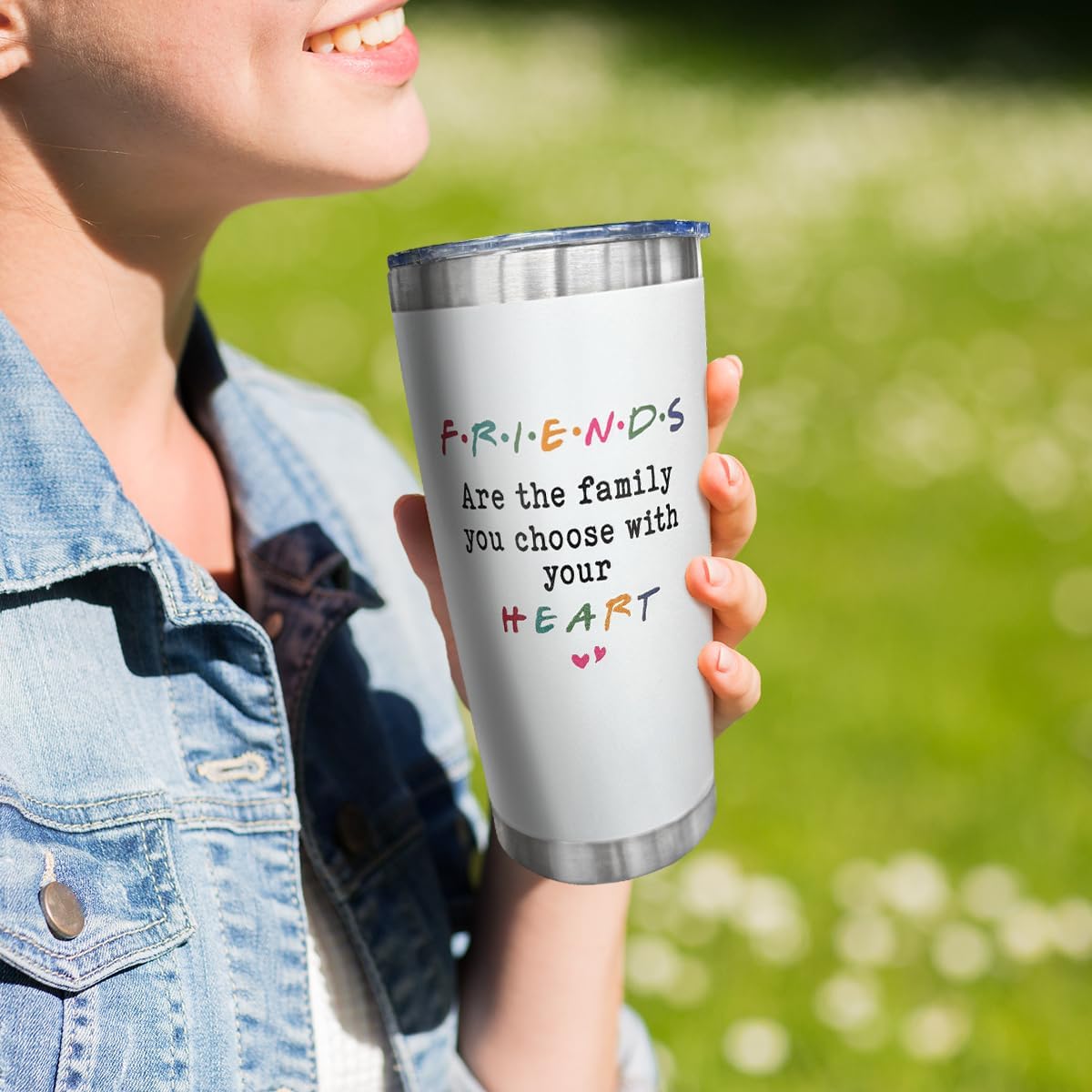 Friendship Gifts for Women Friends, 20 oz Stainless Steel Tumbler, Birthday, Christmas, Friendship Day Gifts for Friend, Bestie, BFF, Coworker, Woman, Female